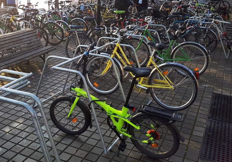 racks de stationnement vélos temporaire ALTAO Mobile utilisés lors d'un événement