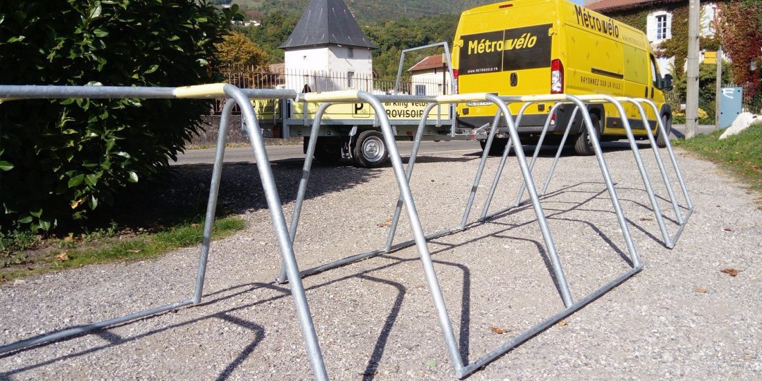 parking vélos événementiel à la Coupe Icare à Grenoble