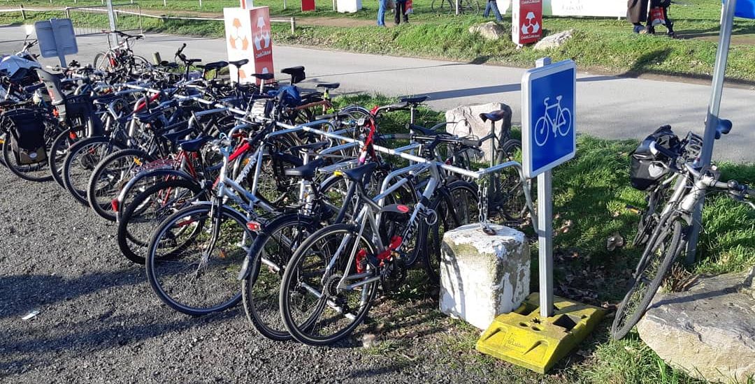 Stationnement vélos temporaire au Mans