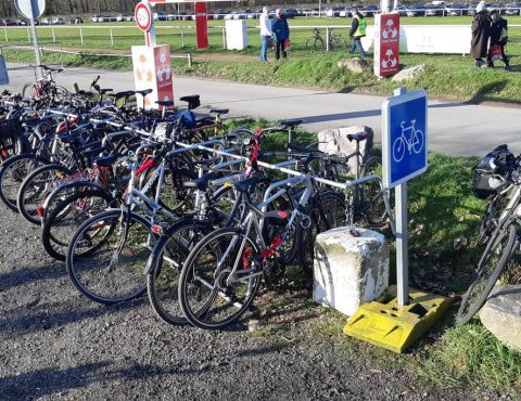 Stationnement vélos temporaire au Mans