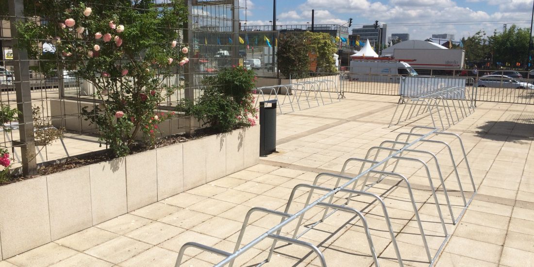 arceaux de stationnement vélo temporaire à Nantes