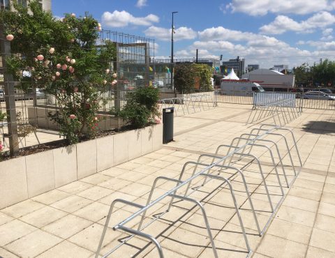 arceaux de stationnement vélo temporaire à Nantes