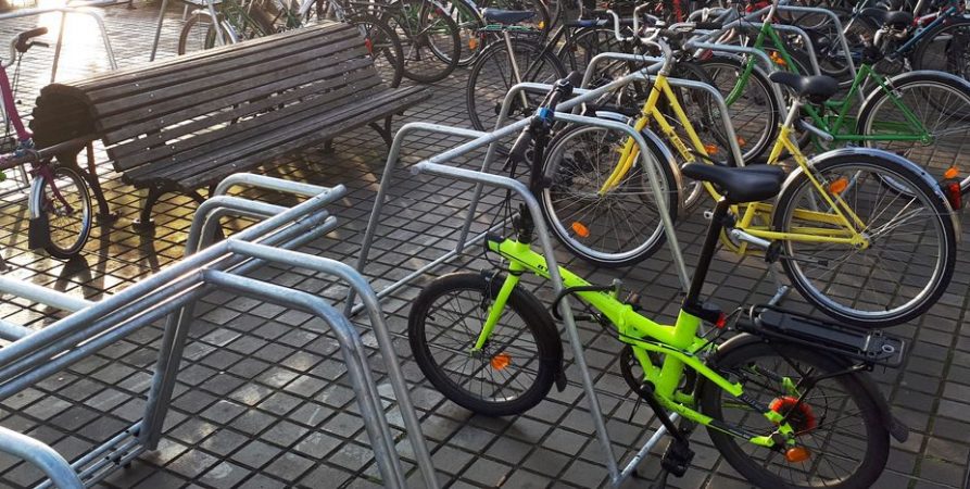 racks de stationnement vélos temporaire ALTAO Mobile utilisés lors du congres de la FUB à Bordeaux