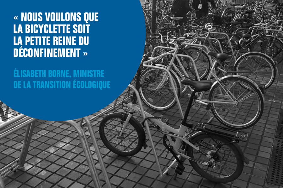 article French Fab sur le plan vélo avec un parking vélos Altinnova
