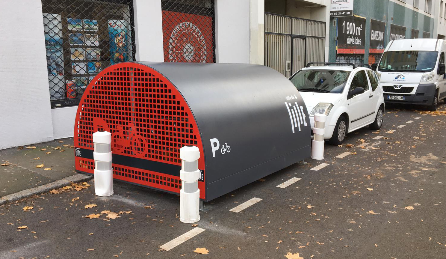box vélo sécurisé ALTAO Cover installé Lille