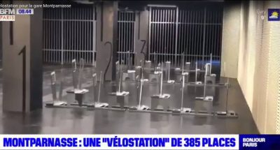 nouvelle vélostation de la gare Montparnasse