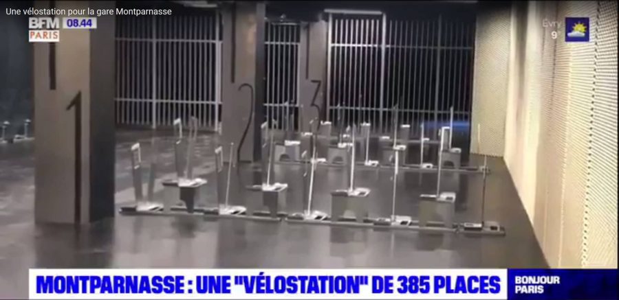 nouvelle vélostation de la gare Montparnasse