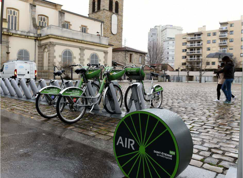 gonfleurs a velo gratuits et en libre service à St-Etienne