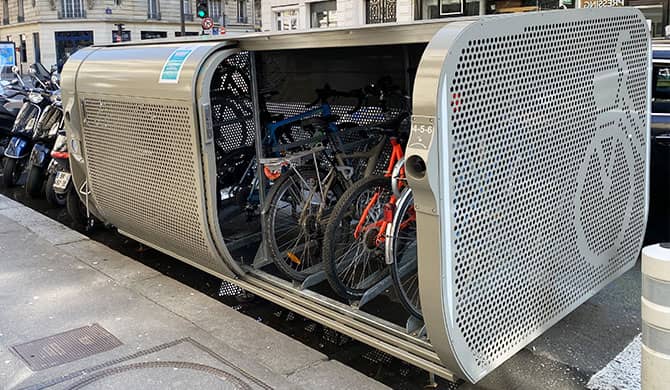 abri vélo sécurisé ALTAO® Pod ouvert