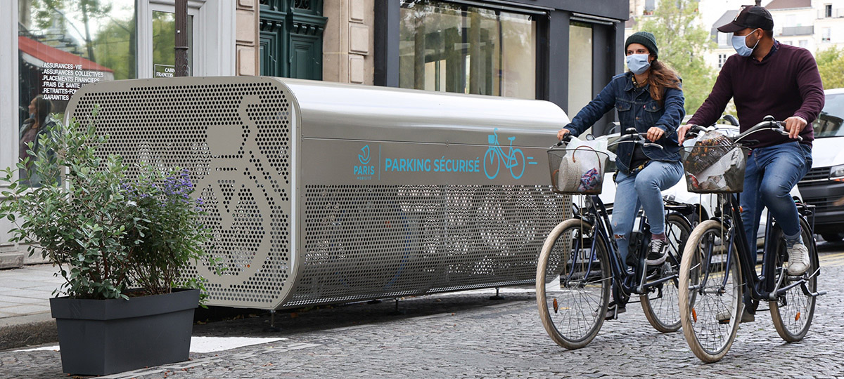 Box vélo sécurisé ALTAO Pod d'Altinnova pour la Ville de paris