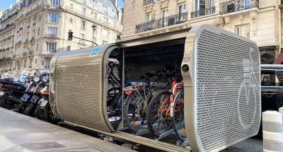 stationnements vélos sécurisés dans un abri vélo ALTAO Pod à Paris