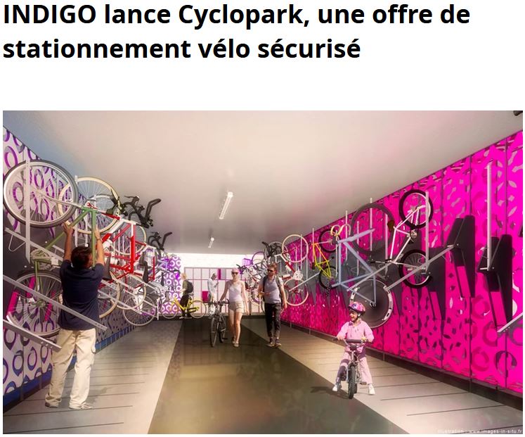 article sur le Cyclopark dans Mobilites Magazine Cyclopark