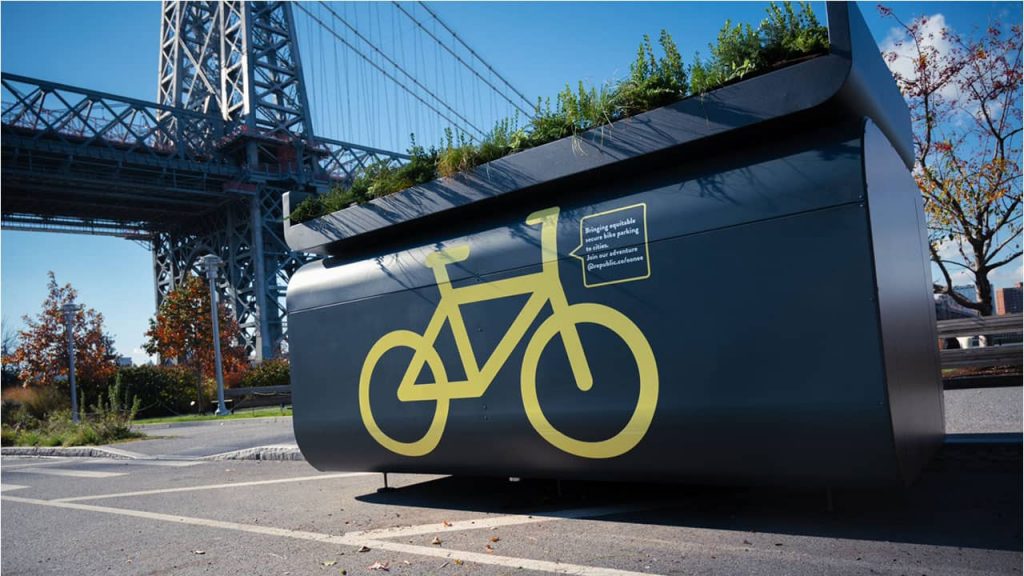 Oonee Mini : abri vélo sécurisé ALTAO Pod sur-mesure de New York City