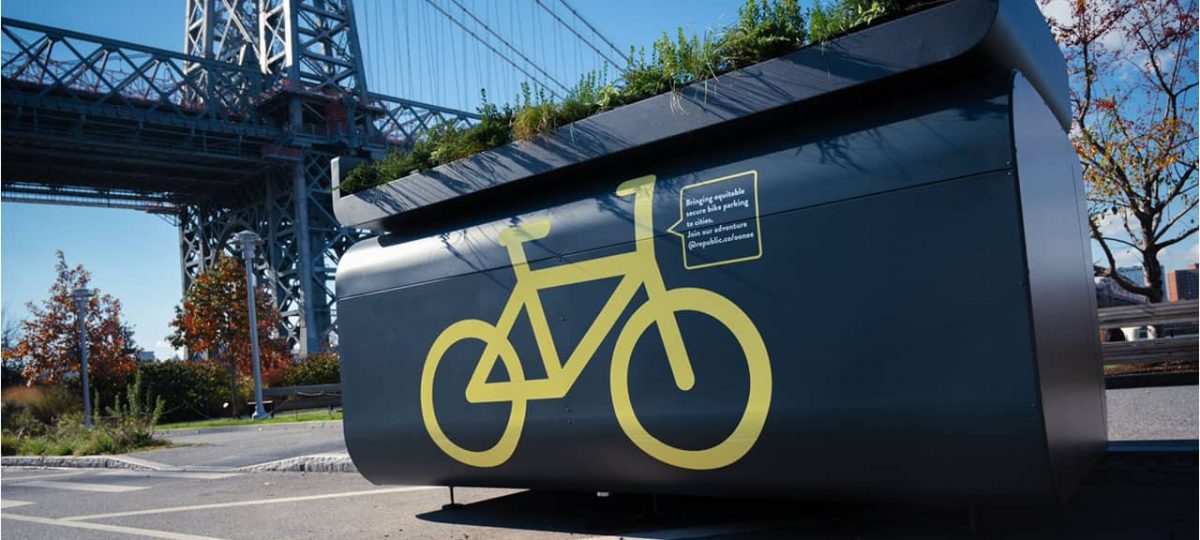 Oonee Mini : abri vélo sécurisé ALTAO Pod sur-mesure de New York City