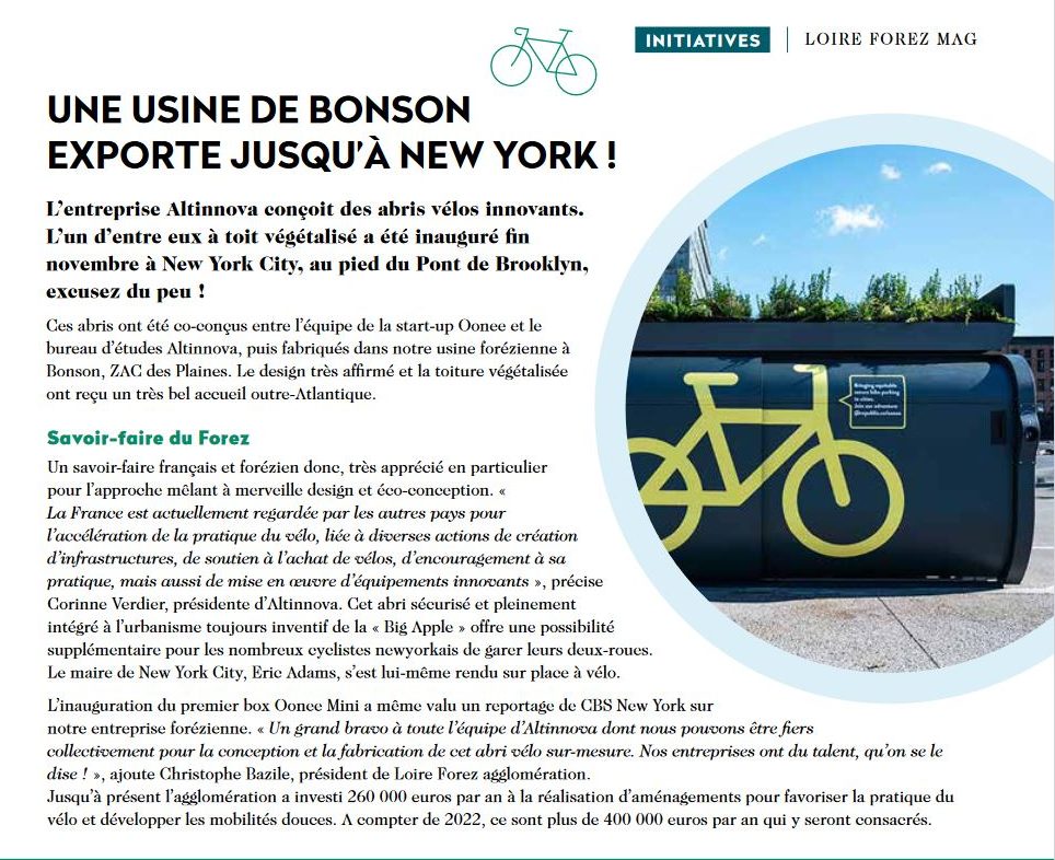 article : Une usine de Bonson exporte jusqu'à New York !