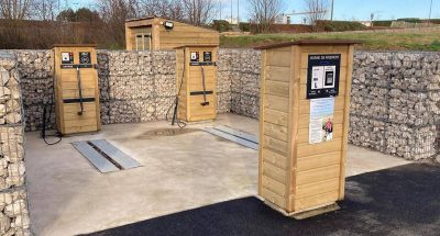 Station de lavage vélos et VTT en libre-service ALTAO Modulo de Marquise à Terre des 2 caps