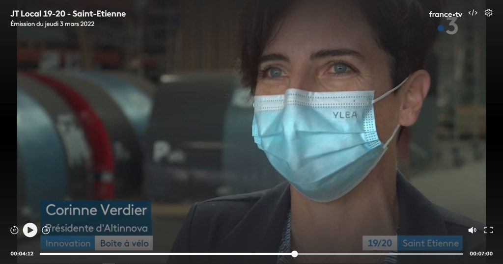 interview de Corinne Verdier présidente d'Altinnova dans le JT de France 3sur France 3