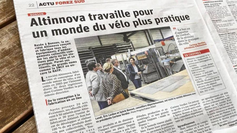 photo de l'article sur Altinnova paru dans le quotidien La Tribune Le Progrès