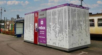 mBox Abri Cigogne bike park at Diekirch station in Luxembourg