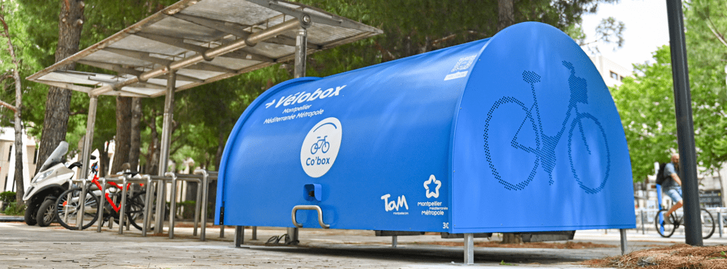 abri vélo sécurisé ALTAO Cover en version Vélobox du service de stationnement vélos résidentiel à Montpellier