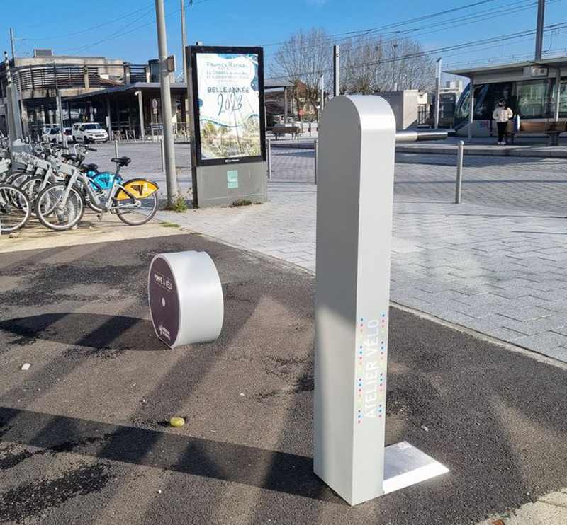 station services pour les vélos sur le territoire de Métropole Bordeaux