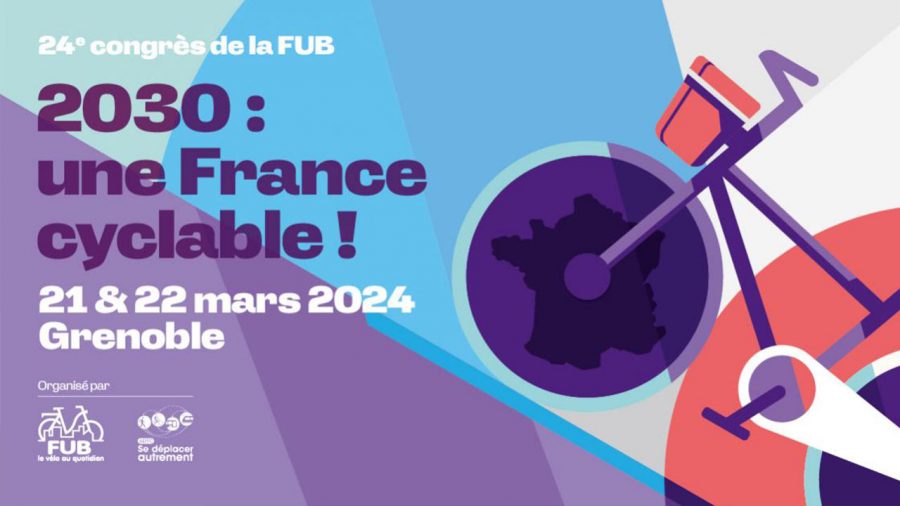 visuel du Congrès de la FUB 2024 à Grenoble