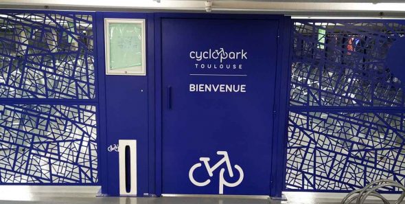 Porte d'entrée du Cyclopark du Capitol de Toulouse