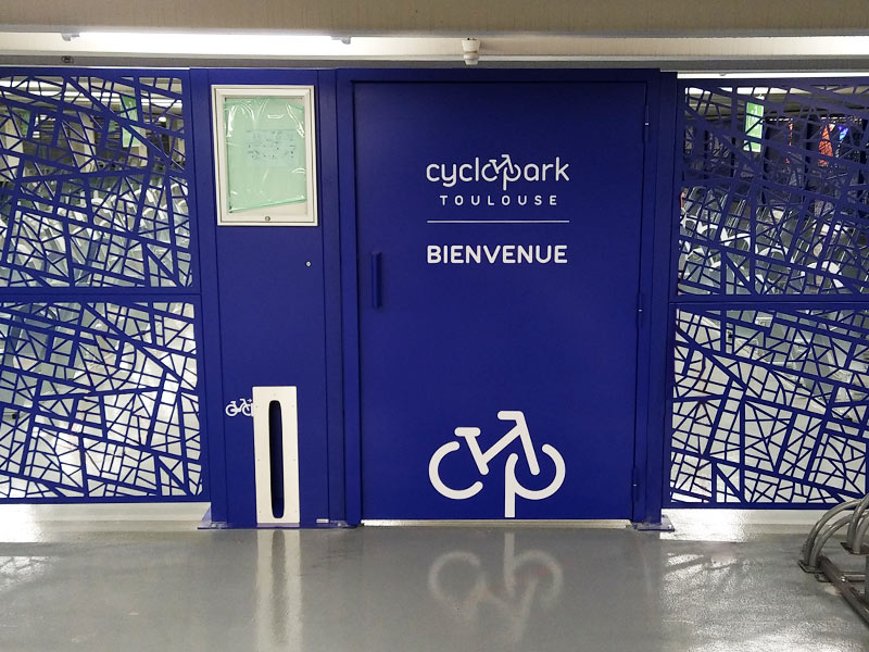 Porte d'entrée du Cyclopark du Capitol de Toulouse