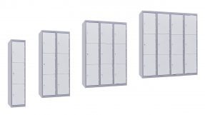 Range of secure storage lockers for cyclists