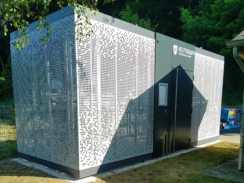 Abri Cigogne® locker equipped with the Diwio operating solution at Helperknapp