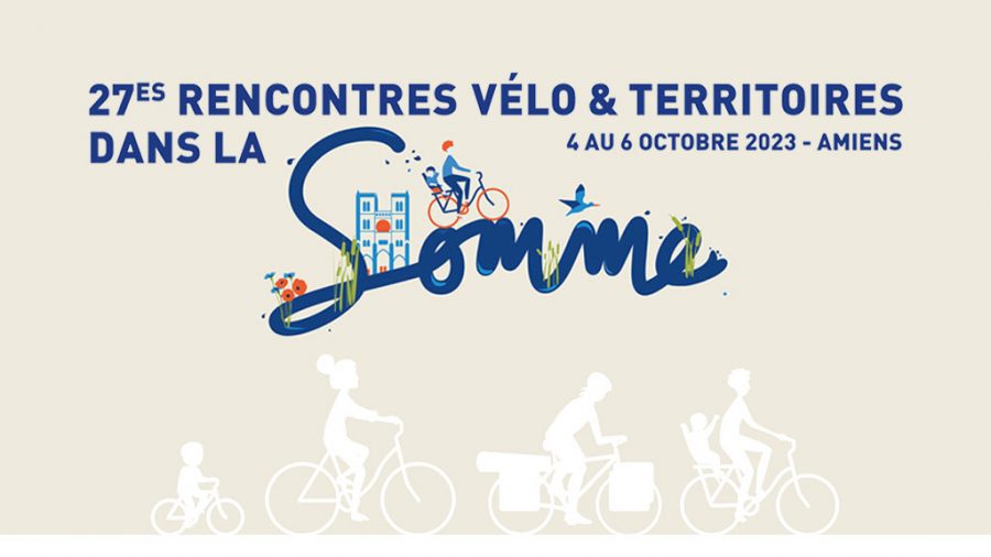 visuel des 27es Rencontres Vélo & Territoires 2023 dans la Somme