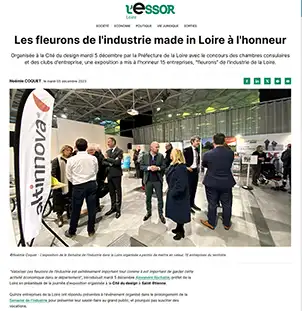 article sur les fleurons de l'industrie dont Altinnova dans le journal L'Essor