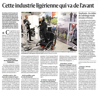 article sur l'industrie ligérienne dans le média Le Progrès