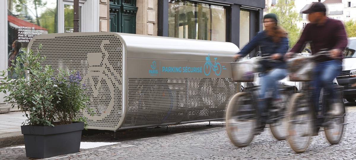 box vélo sécurisé ALTAO Pod de la ville de Paris