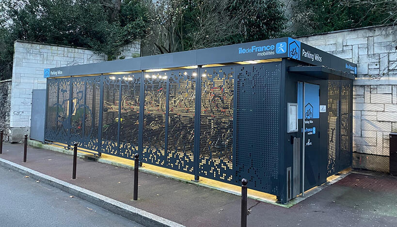 parking vélos sécurisé en gare de Saint Cloud