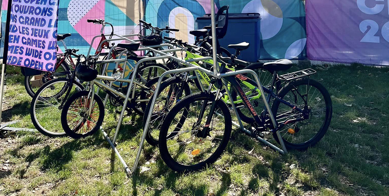Altinnova's ALTAO Mobile temporary bicycle parking at the 2024 Olympic Games