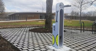 A new ALTAO Fix'Air bicycle inflation and repair station from Altinnova