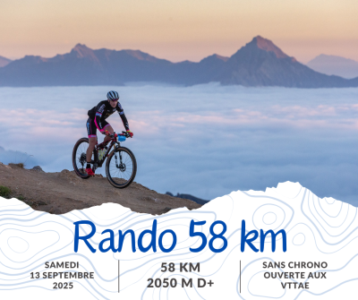 visuel Rando 58km lors de l'Ultra Raid de La Meije VTT 2025