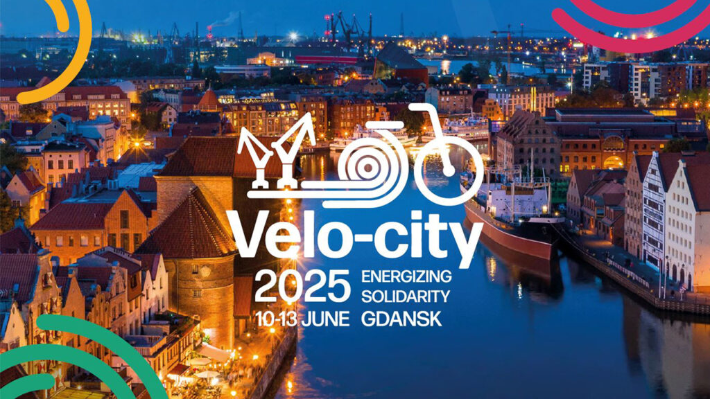 logo Velo-city conference 2025 à Gdansk en Pologne