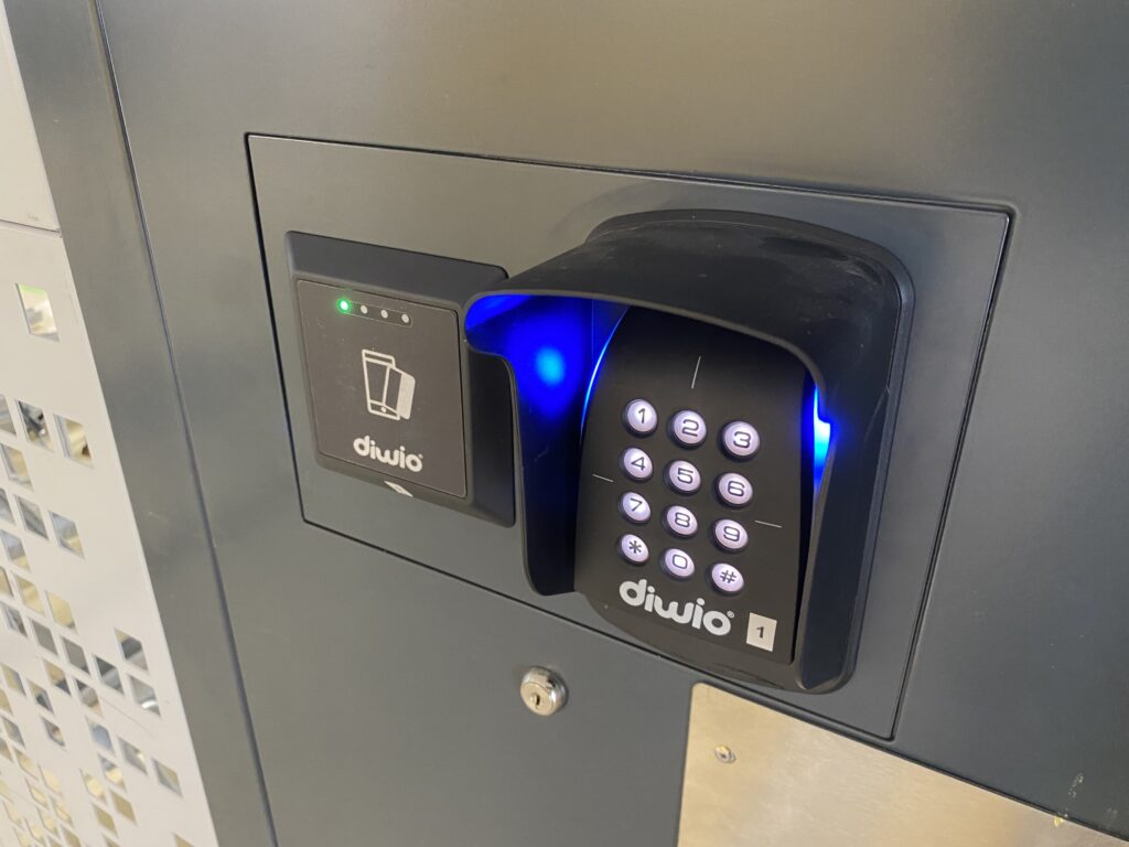 lecteurs de contrôle d'accès de parking vélos sécurisé Diwio