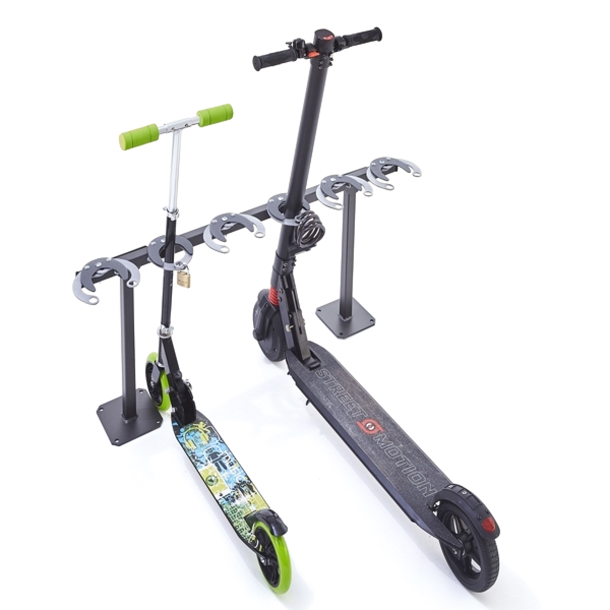 Rack de stationnement trottinettes