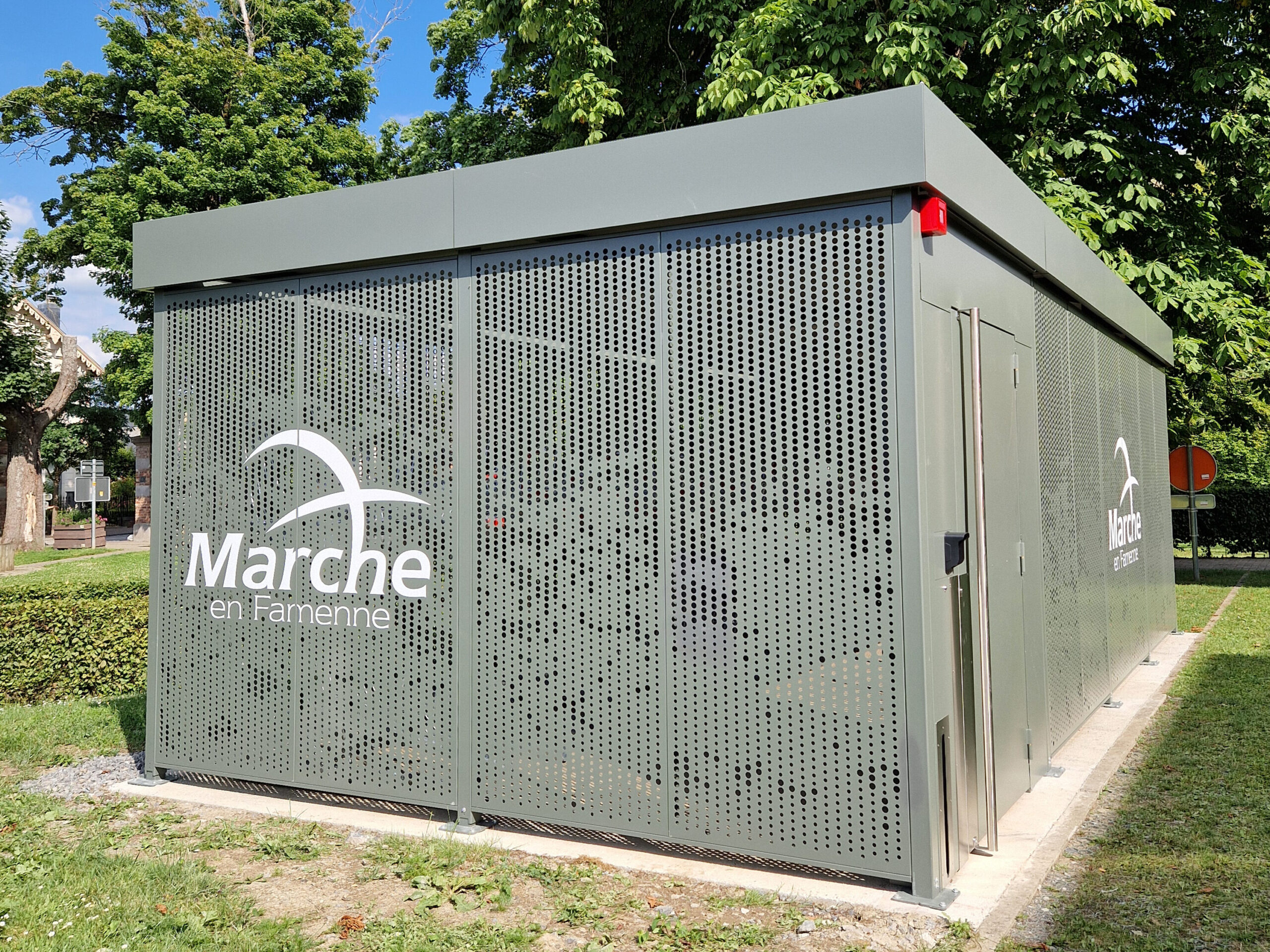 Abri vélos sécurisé ALTAO Spacio à Marche-en-Famenne, Belgique