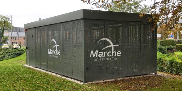 Parking vélos sécurisé ALTAO Spacio fermé à Marche-en-Famenne, Belgique