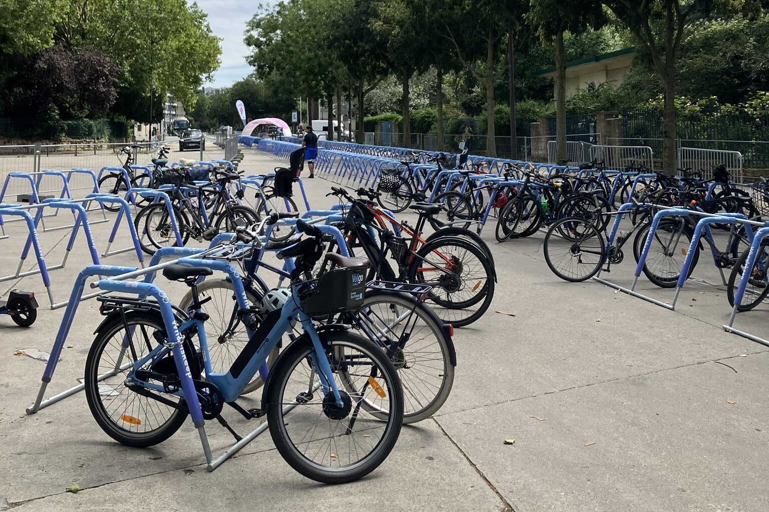 Wheeslkeep temporary bike park at the Paris 2024 Olympic Games