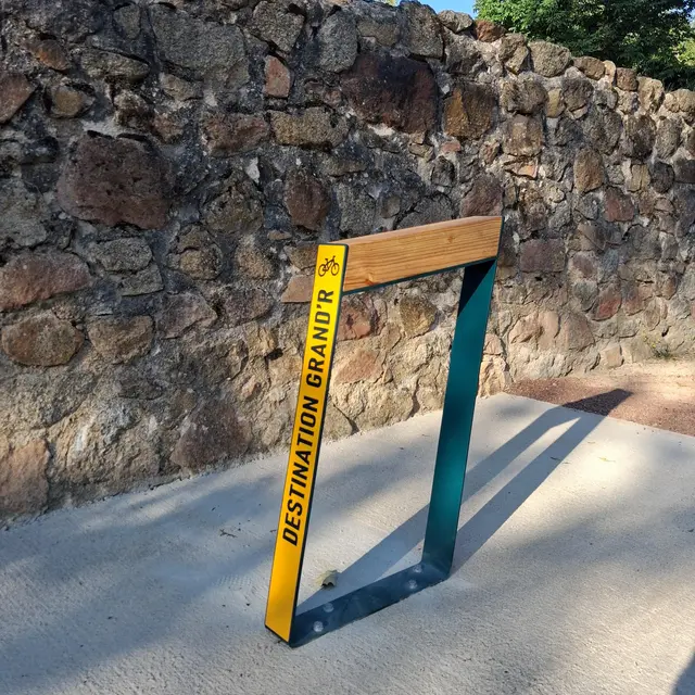 Arceaux de stationnement vélos sur mesure pour Destination Grand’R