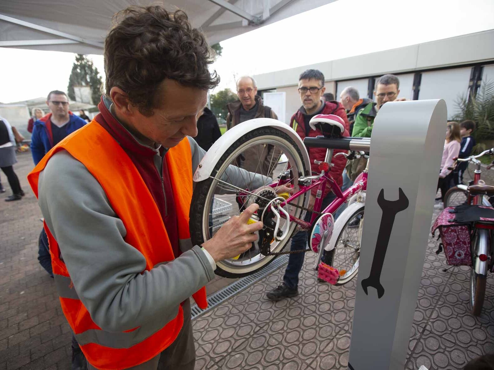 estación de servicios para bicicletas