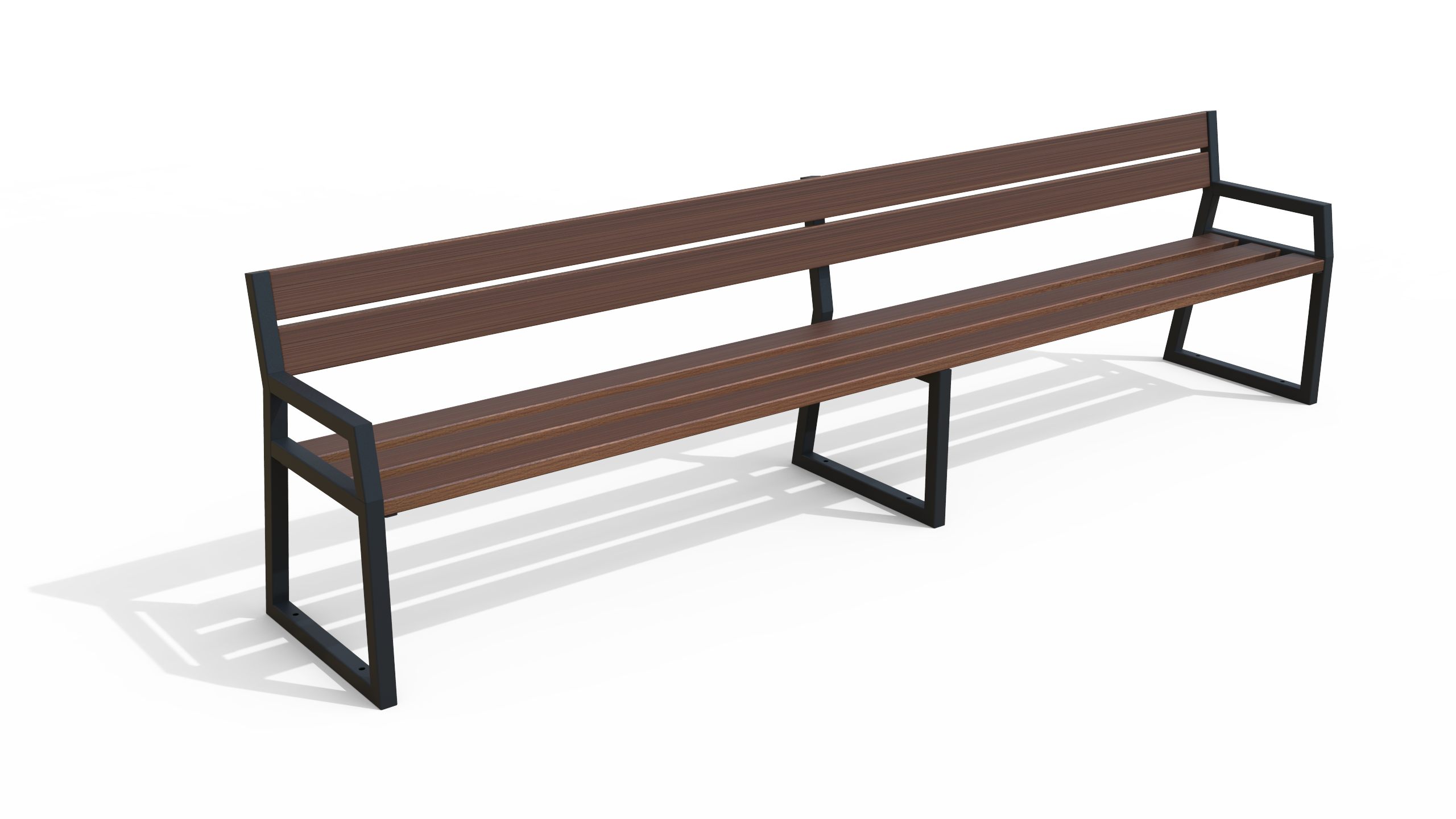 Banc LIGNIS bois metal 5 places
