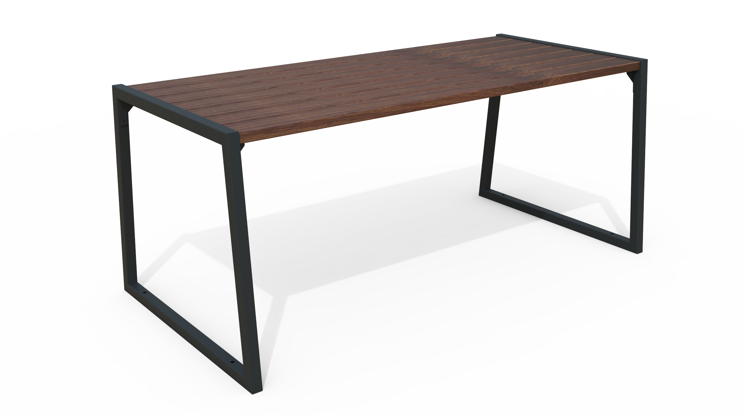 Table LIGNIS bois metal