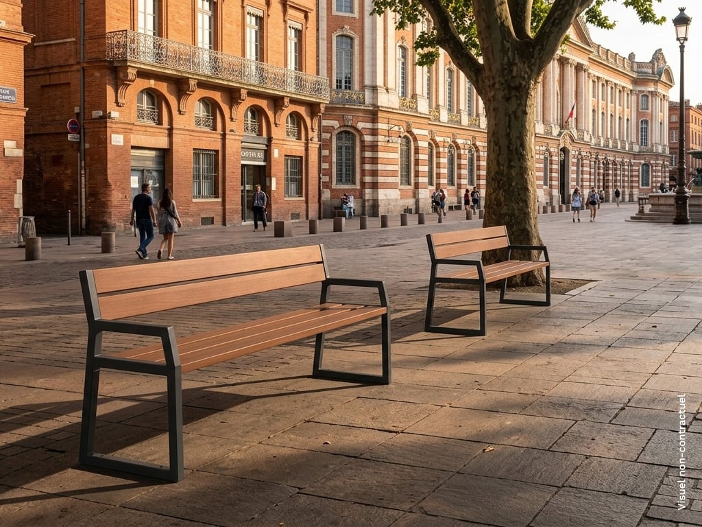 Banc LIGNIS bois métal