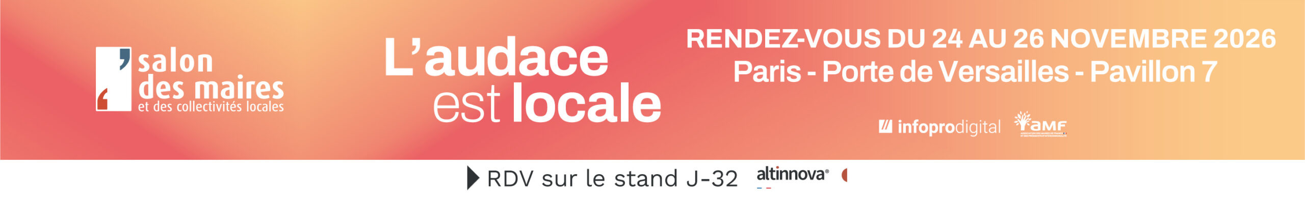Bandeau Salon des Maires et des Collectivités Locales 2026